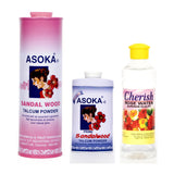 Asoka Festive Trio - Pink & Prime Talcum with Cherish Rosewater