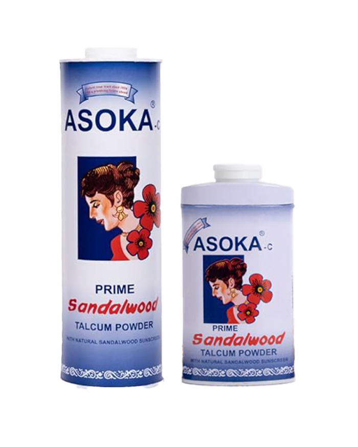 Asoka-c Sandalwood Talcum Powder Prime – Pack of 2