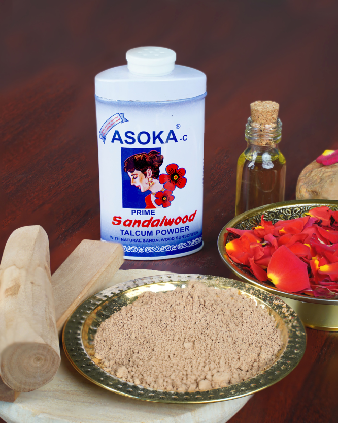 Asoka-c Sandalwood Talcum Powder Prime