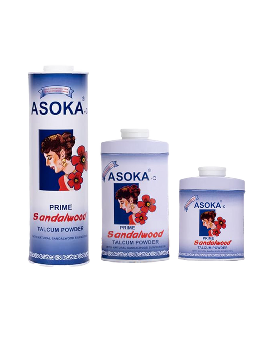 Asoka-c Sandalwood Talcum  Powder Prime – Pack of 3