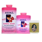 Asoka-c Sandalwood Talcum Powder Pink (70 & 35 Gms) and Asoka-c Amla Brillantine – 50 Gms