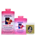 Asoka-c Sandalwood Talcum Powder Pink (70 & 35 Gms) and Asoka-c Amla Brillantine – 50 Gms