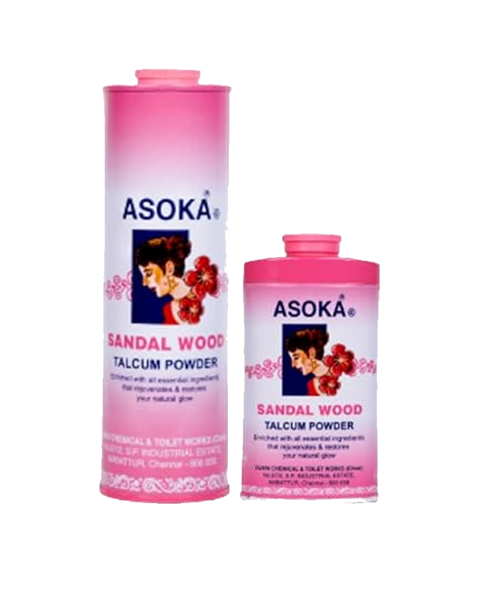 Asoka-c Sandalwood Talcum Powder Pink – Pack of 2