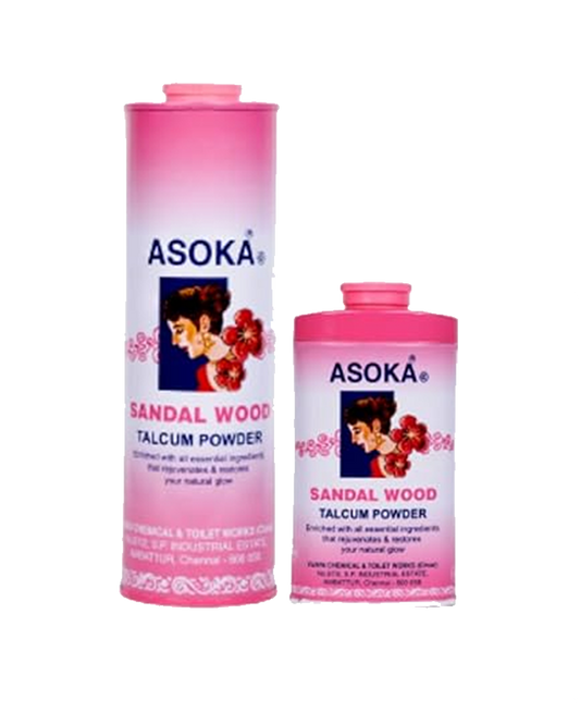 Asoka-c Sandalwood Talcum Powder Pink – Pack of 2