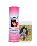 Asoka-c Sandalwood Talcum Powder Pink & Asoka-c Amla Brillantine (300 Gms & 50 Gms)